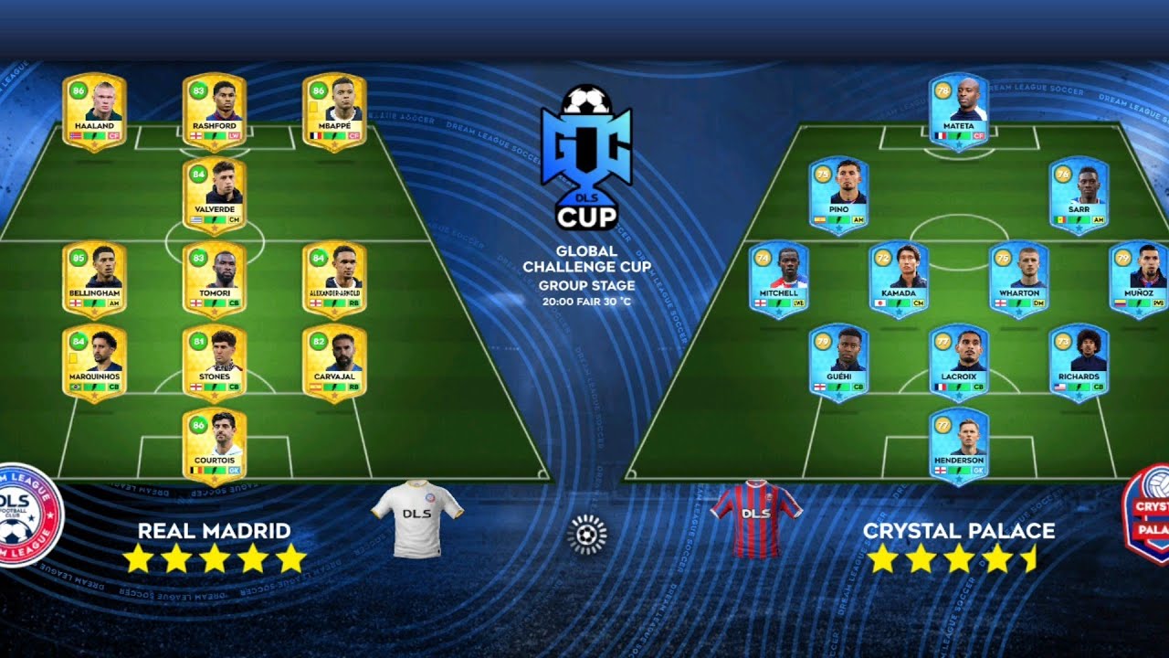 DLS26 REAL MADRID VS CRYSTAL PALACE VS AC MILAN