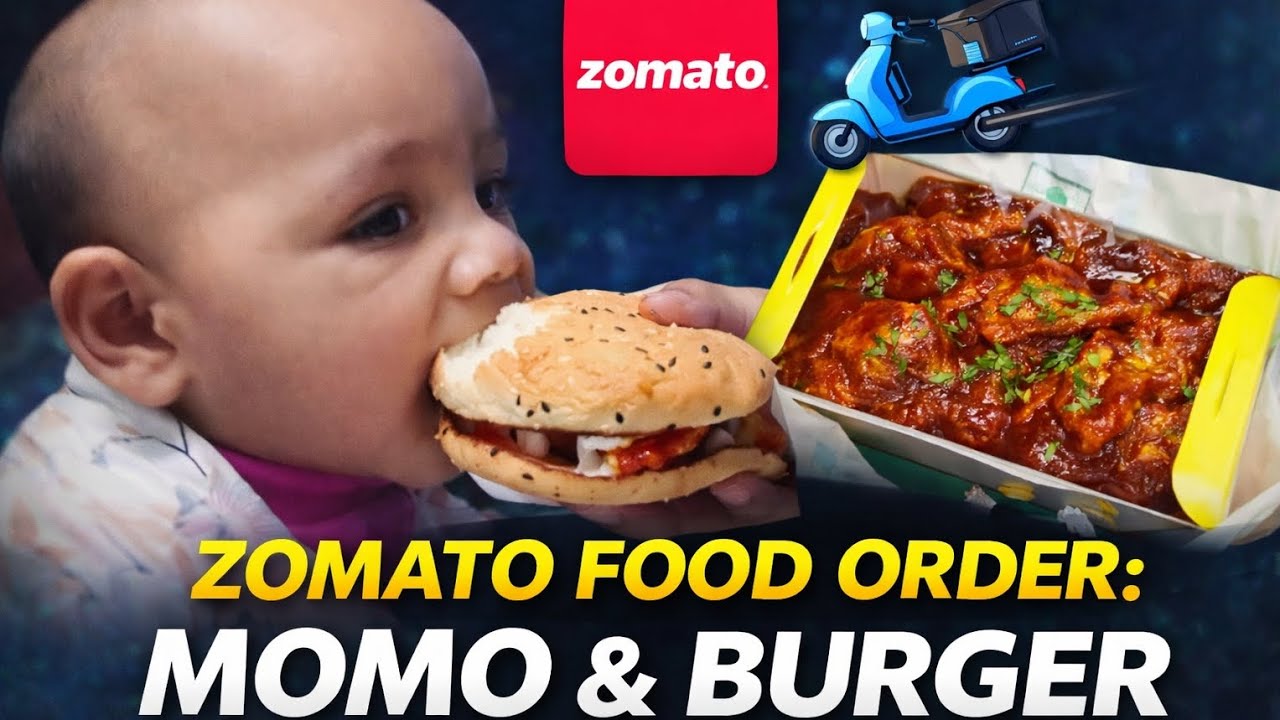 Zomato Food Order | Baby Ka Cute Reaction 👶🍔