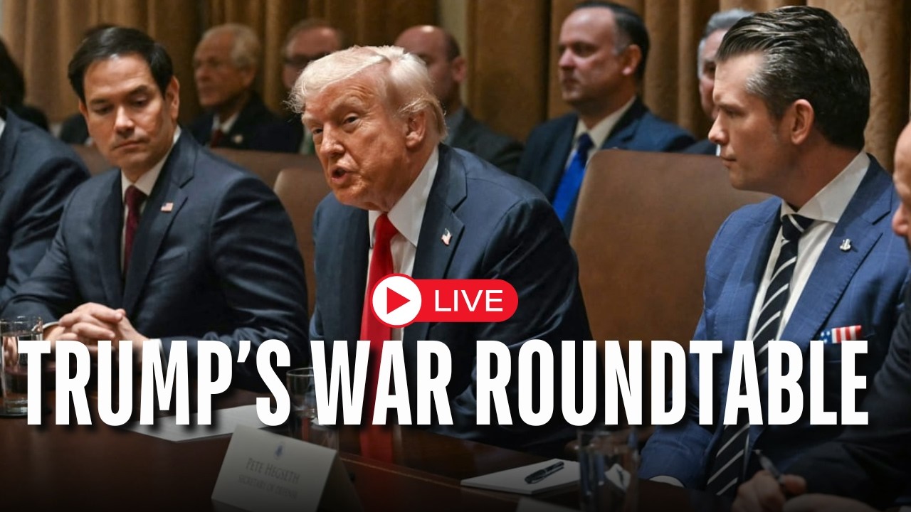 LIVE: Trump Leads Iran War Roundtable | Trump In Washington's Roundtable | US-Iran War