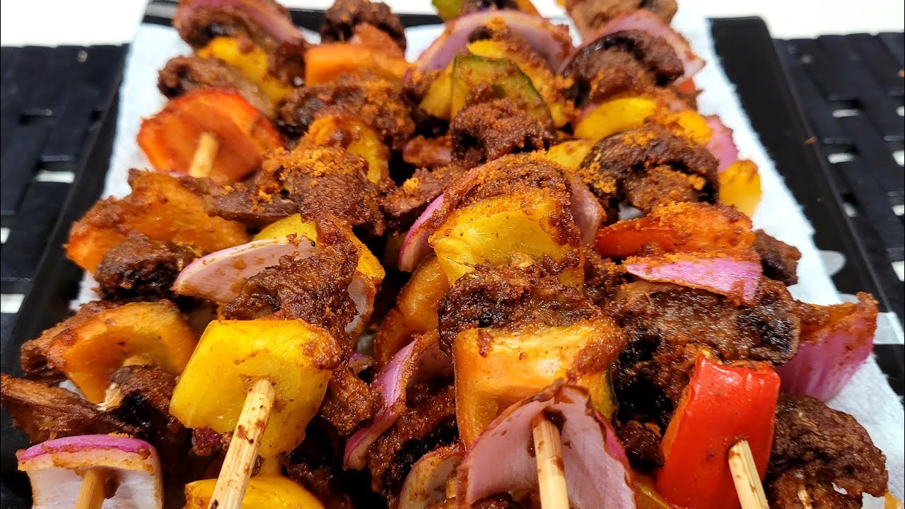 HOW TO MAKE THE MOST AUTHENTIC MUSHROOMS KEBAB/mushrooms and vegetables skewers/vegetarian recipes.