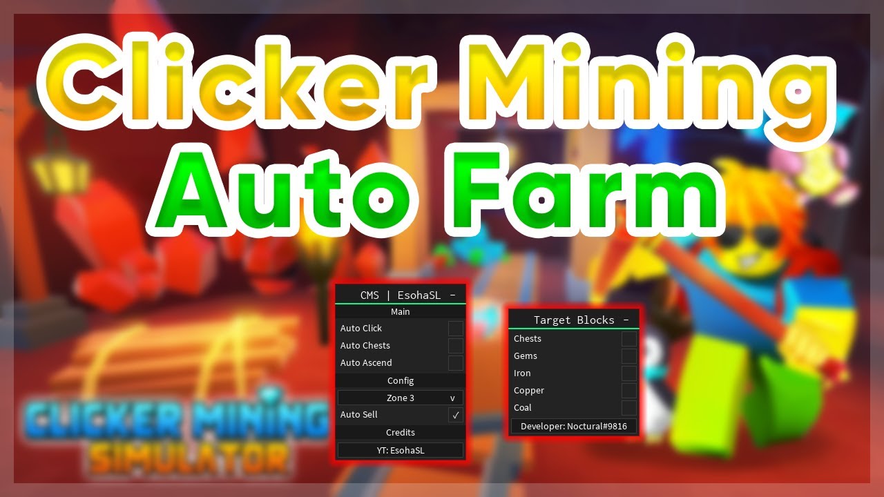 [UPDATED] Clicker Mining Simulator | Auto Farm / Sell Script | Pastebin