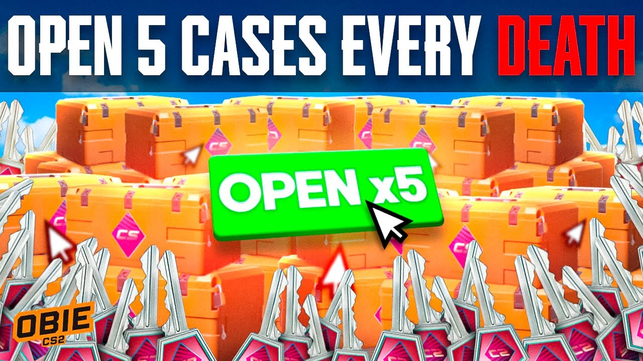 OPENING 5 CASES EVERYTIME I DIE IN CS2 + KNIFE GIVEAWAY!