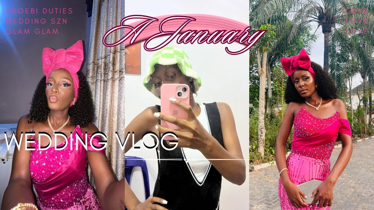 My first asoebi affair🌸 || A January Wedding Vlog