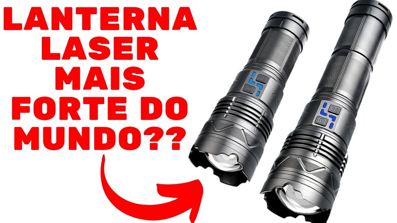 Lanterna Laser G500 Com Led GT60 Lanterna Zoom de Longo Alcance Ser&aacute; a Lanterna Mais Forte do Mundo?