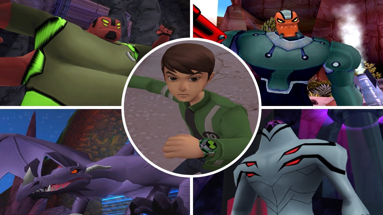 Ben 10: Alien Force — все боссы/все битвы с боссами (с видеороликами) [PS2, WII, PSP]