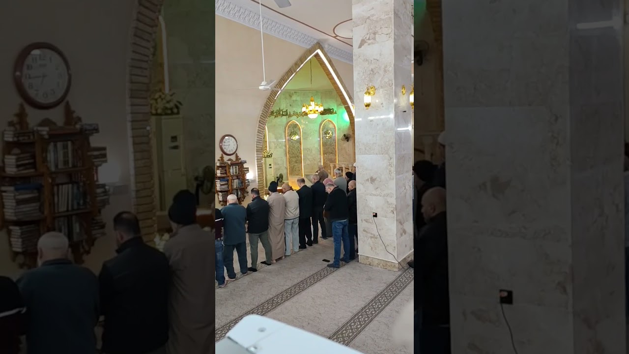 تلاوة من بغداد شيخ علاء إمام وخطيب جامع محمد رسول الله ﷺ في زيونة 716-بغداد-العراق