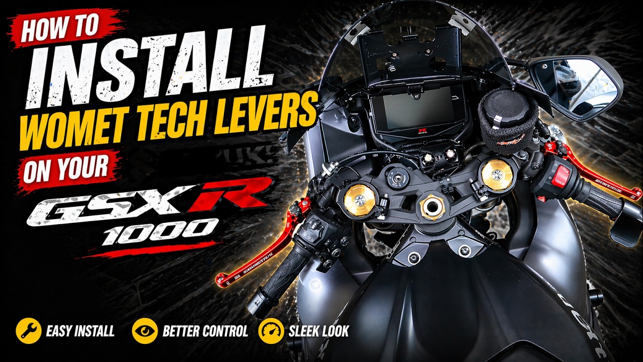 How to Install Womet Tech Shorty Levers on 22+ Gsxr 1000