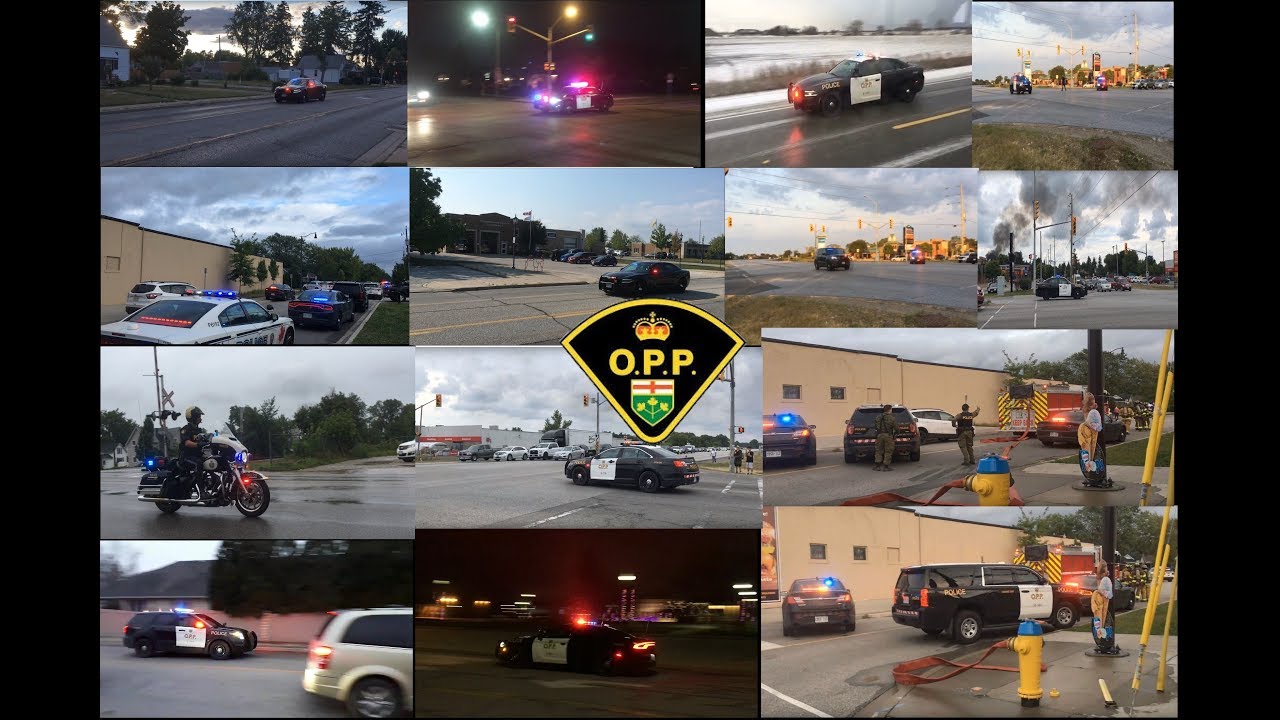Police Responding Compilation 2018 - O.P.P.