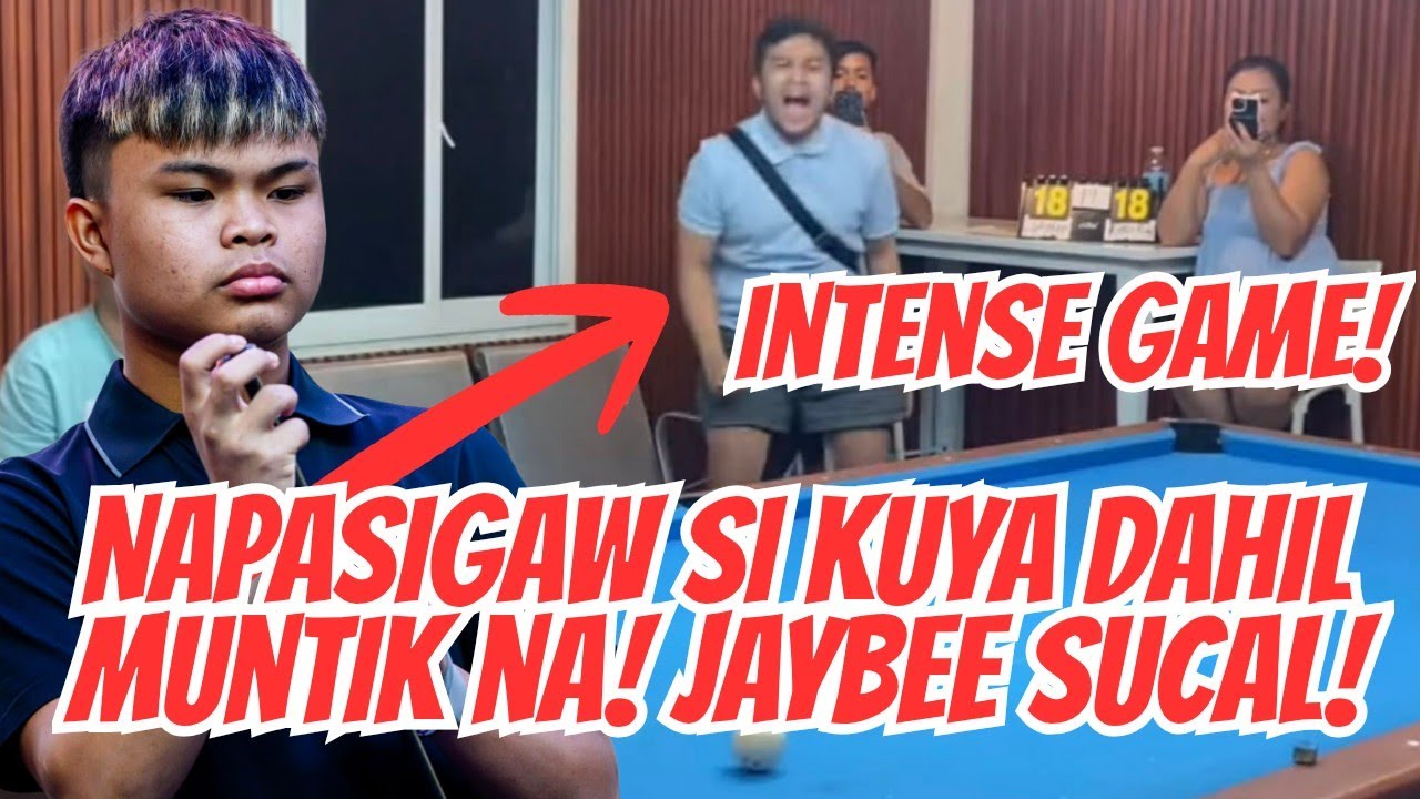 INTENSE GAME! Napasigaw si kuya dahil muntik na Jaybee Sucal! 
