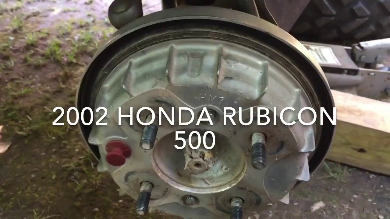02 Rubicon 500 Front Brake Shoe Replacement