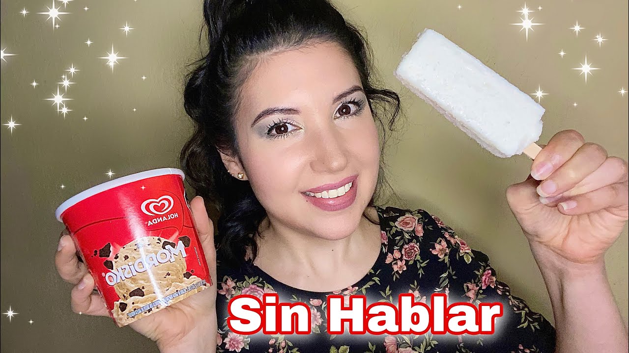 ASMR Comiendo Nieve y Paleta sin Hablar | Eating Ice Cream | No Talking | Eating Sounds