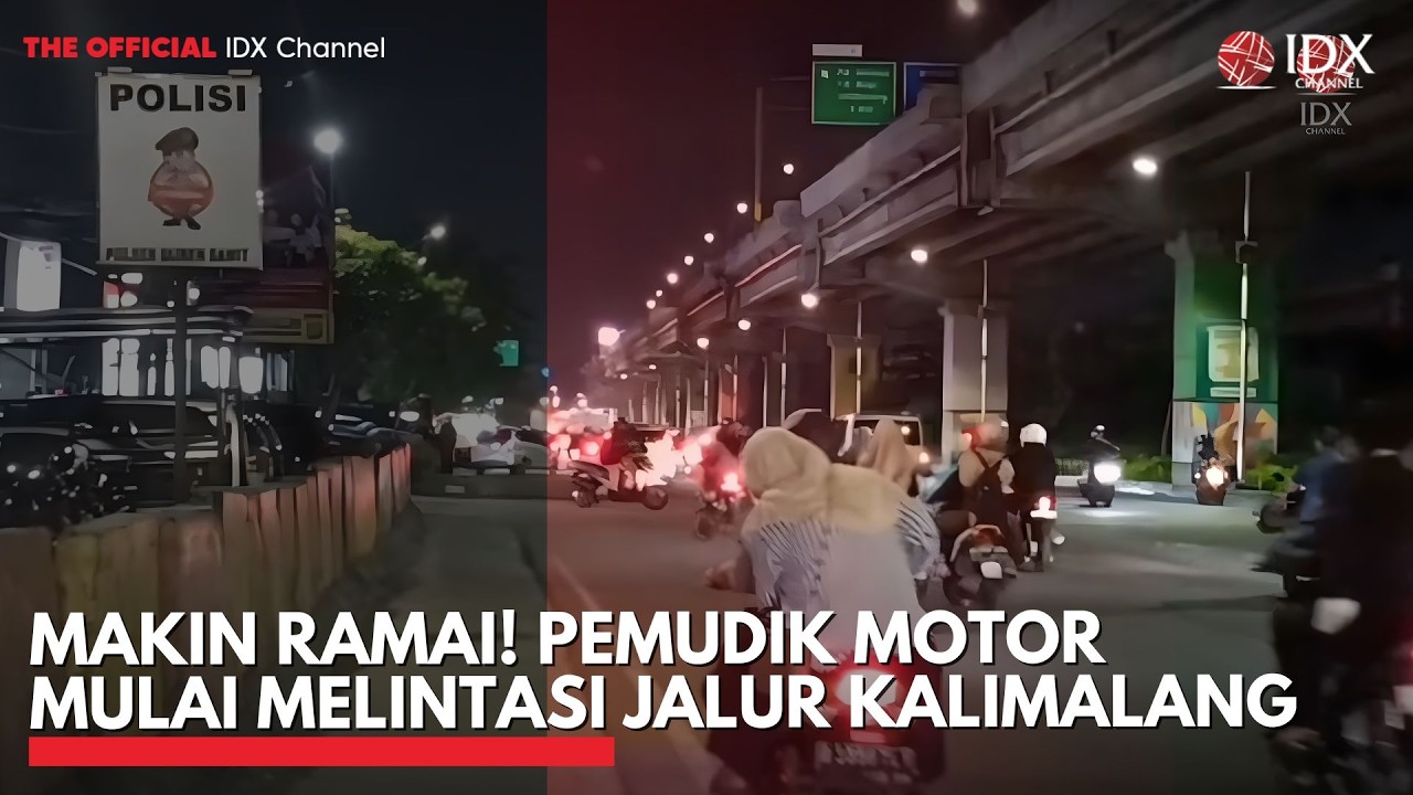 Makin Ramai! Pemudik Motor Mulai Melintasi Jalur Kalimalang | IDXC UPDATE