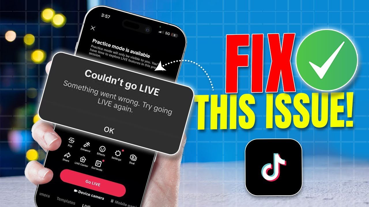 Как исправить ошибку «Не удалось начать прямую трансляцию» в TikTok | TikTok Live не работает на ...