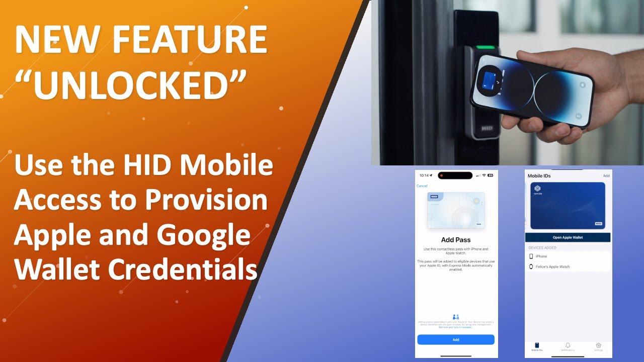 Employee Badge in Apple Wallet and Google Wallet powered by the HID Mobile Access App! AVAILABLE NOW