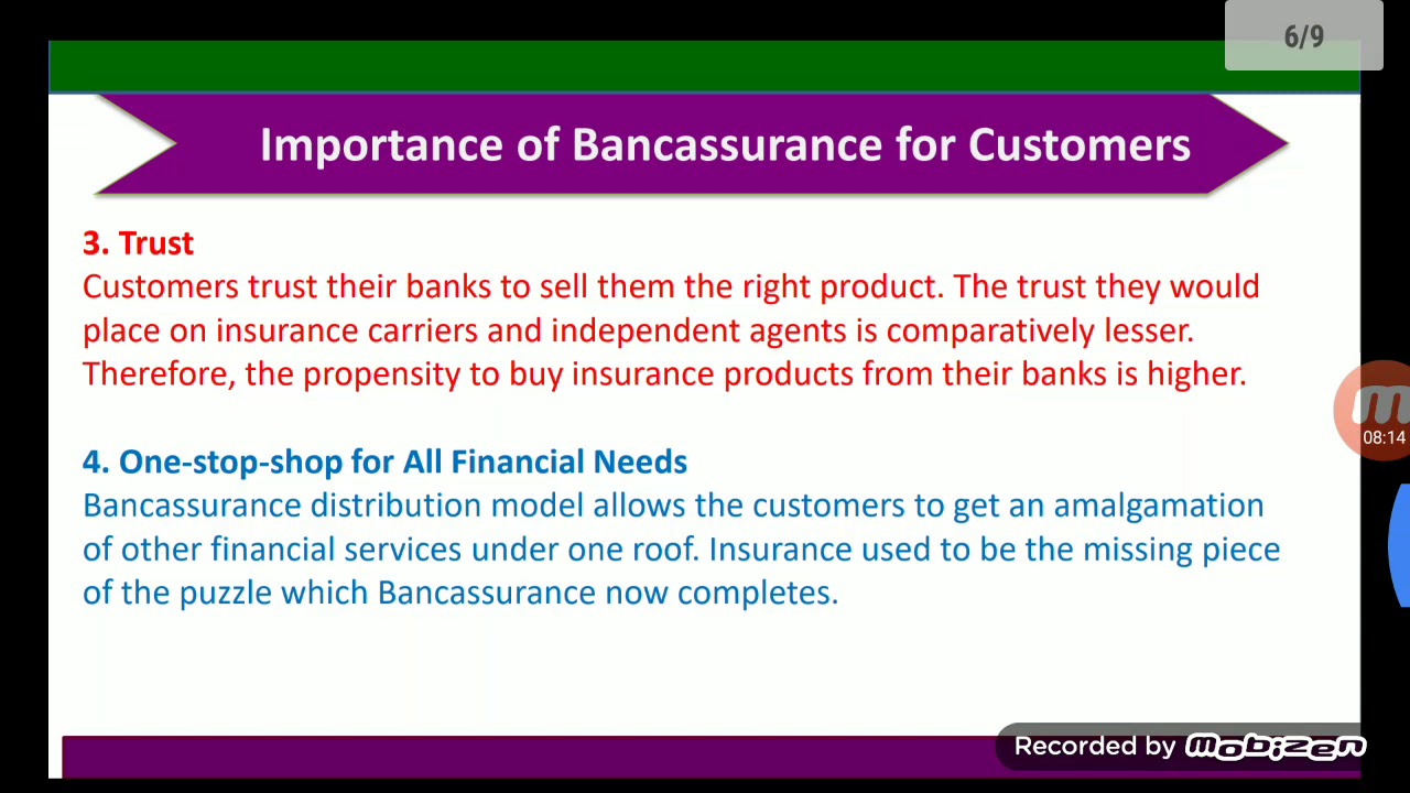 Importance of Bancassurance for customers