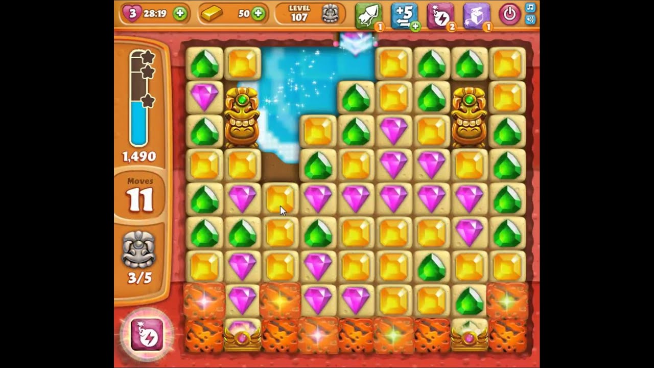 Diamond Digger Saga Level 107