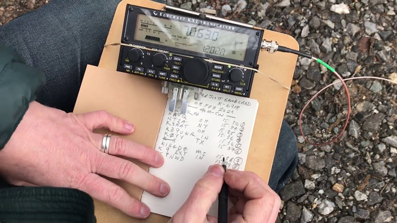 Activating Kerr Scott State Game Land with the Elecraft KX2, 5 watts, and a not-so-resonant wire