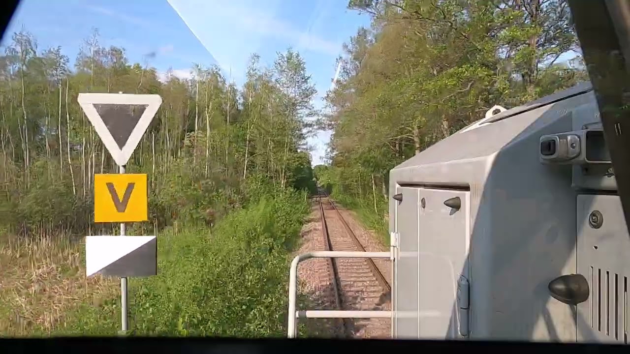 Hamrångefjärden-Norrsundet från förarplats / Cabinerit / Führerstandsmitfahrt