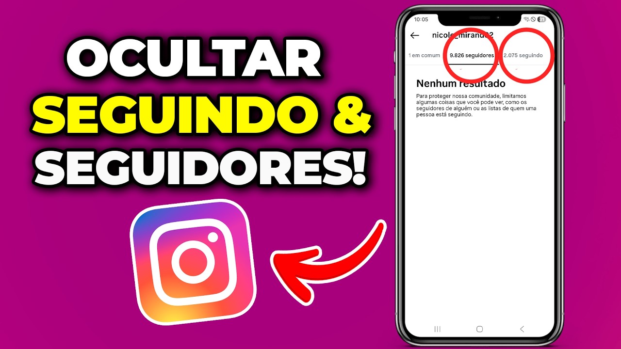Como Ocultar Seguidores e Seguindo no Instagram