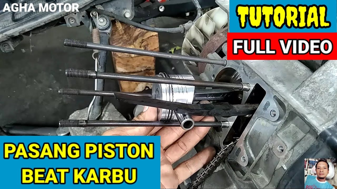 pasang piston beat karbu