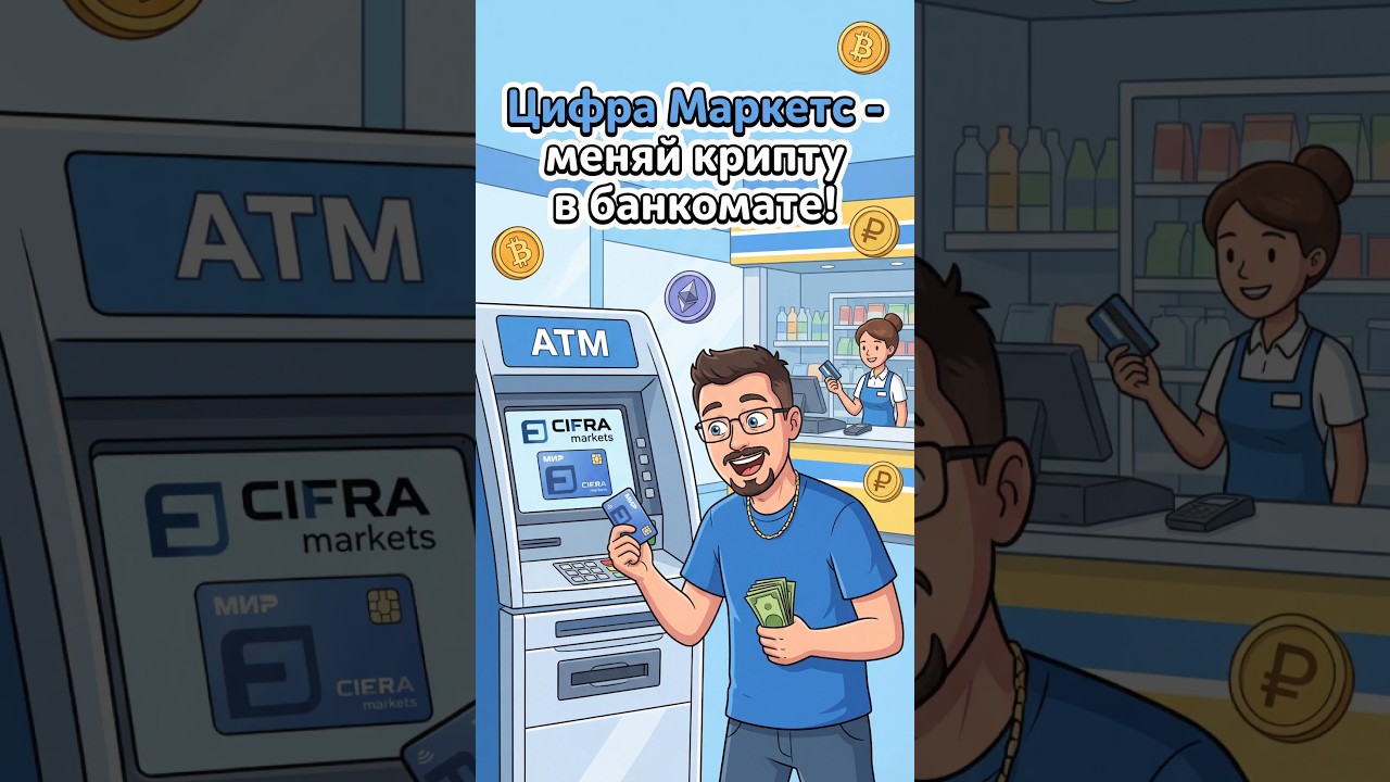 МЕНЯЙ крипту в банкомате