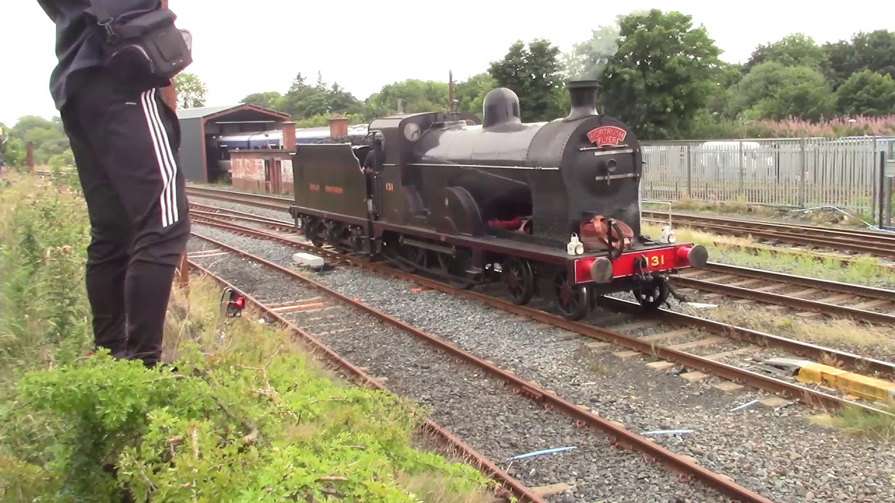 RPSI No 131 + MK2 coaches on RPSI Portrush Flyer