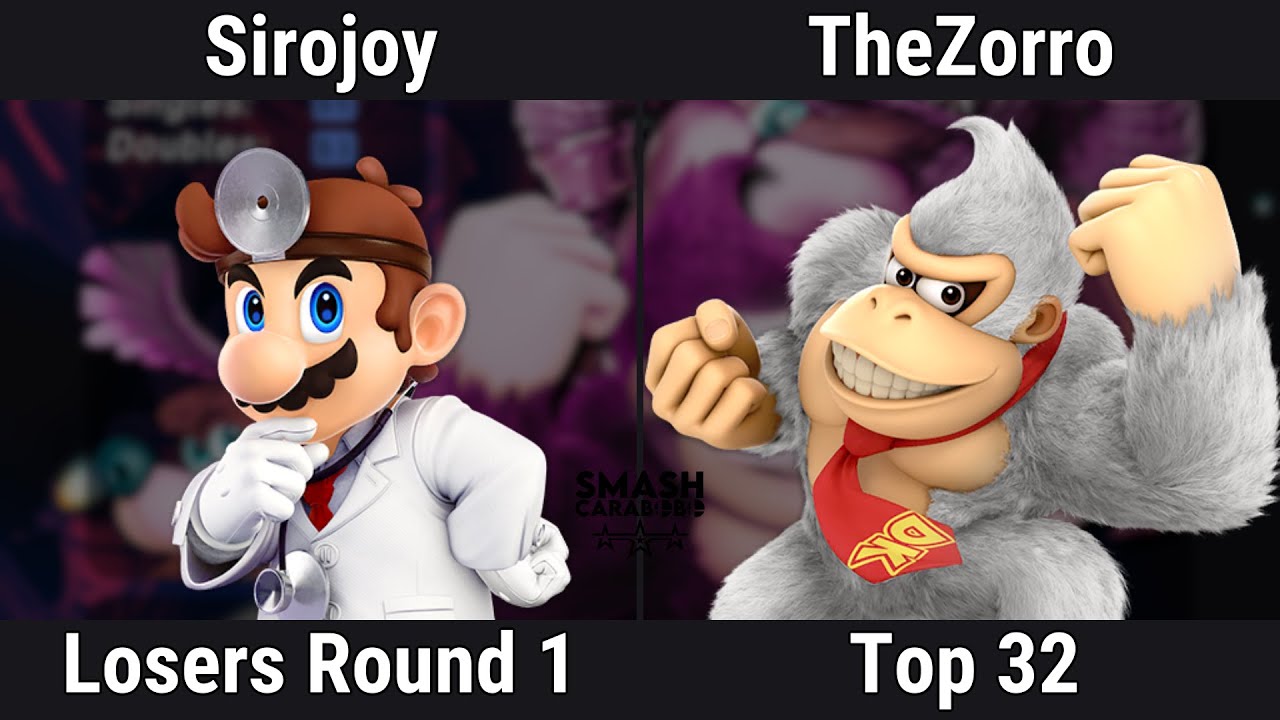 ULTIMATE LEAGUE 20 - LOSERS ROUND 1 - TheZorro (Donkey Kong) Vs Sirojoy (ROB, Dr. Mario)