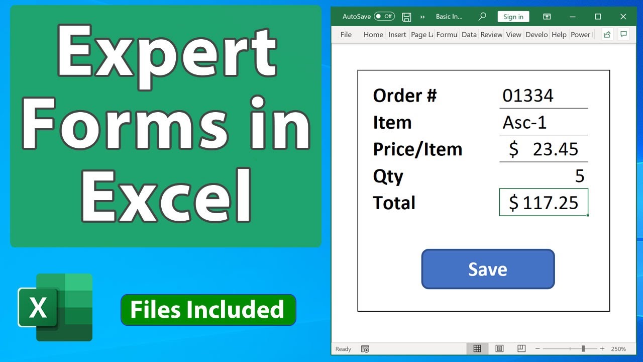 Создание профессиональных форм в Excel — Профессиональный ввод данных