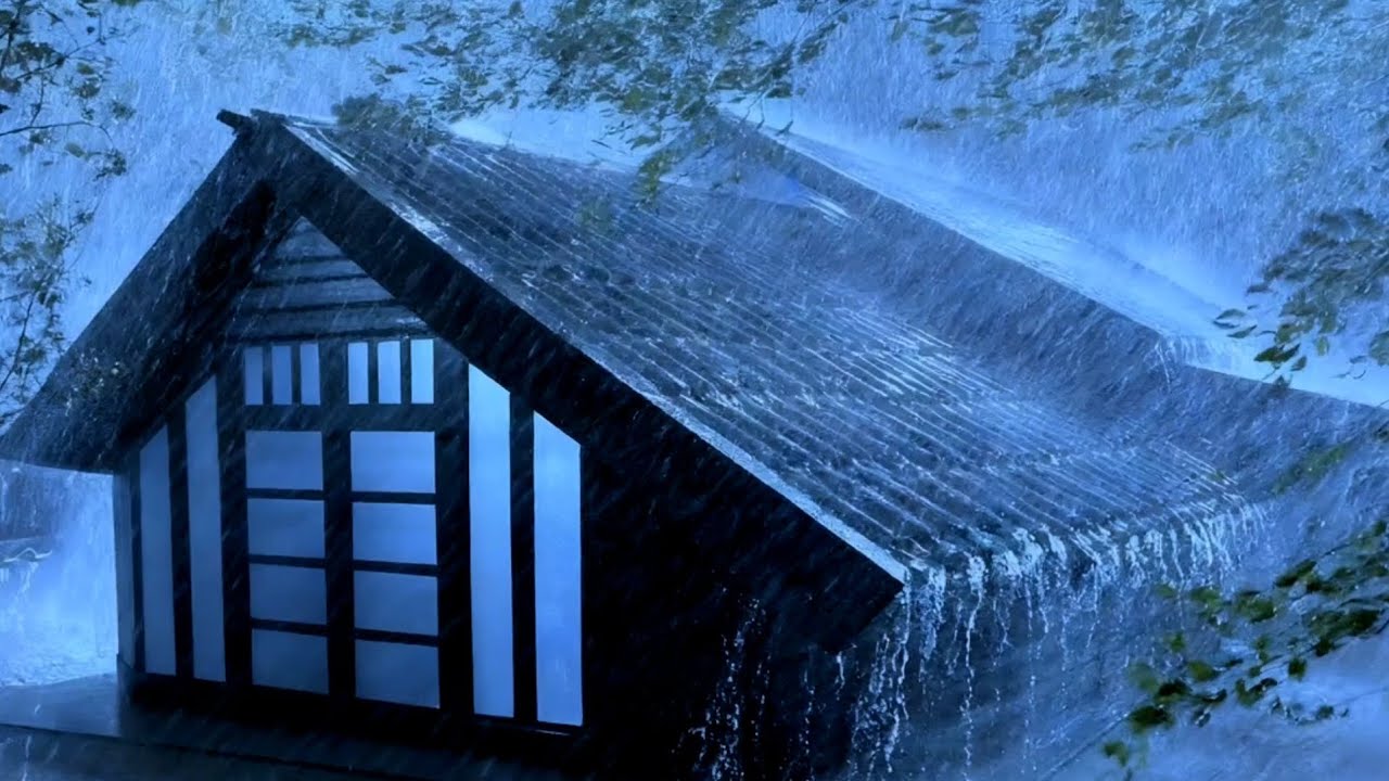 Relax Deeply and Fall Asleep Fast in 3 Minutes with Heavy Rain & 🌧️ Intense Thunder on a Metal Roof