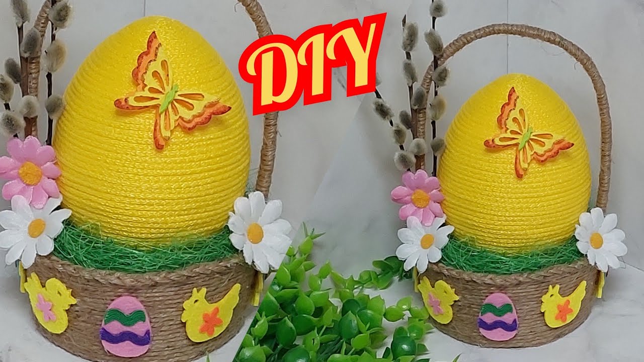 🌺ПАСХАЛЬНЫЕ ПОДЕЛКИ🌺своими руками🐥ИДЕИ на ПАСХУ.Пасхальный декор.Яйцо в корзинке.Diy crafts