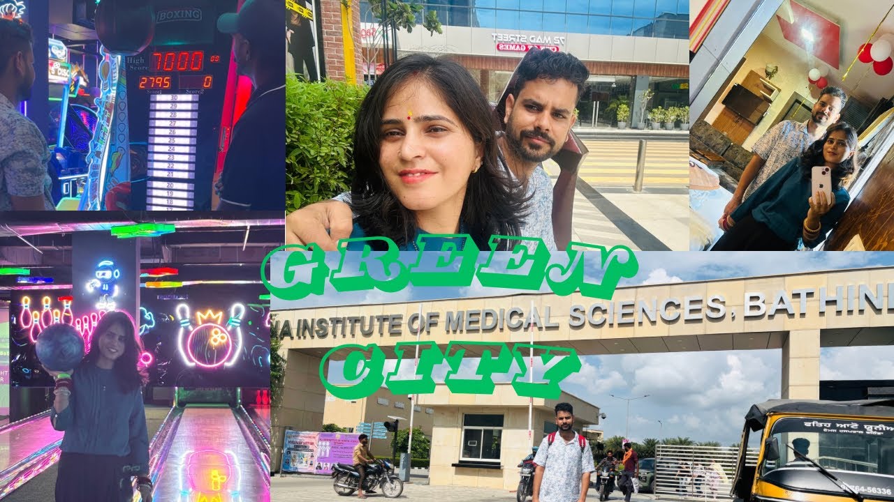 Green City Bathinda Vlog | Bowling 🎳 Winner Sandhya 🏆 | Ashish ka Boxing Punch 👊 | AIIMS Tour