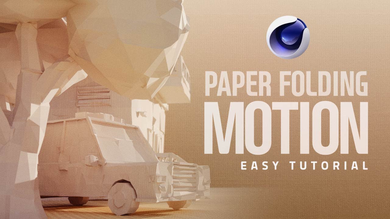 CINEMA 4D Paper Folding Animation l 종이 애니메이션