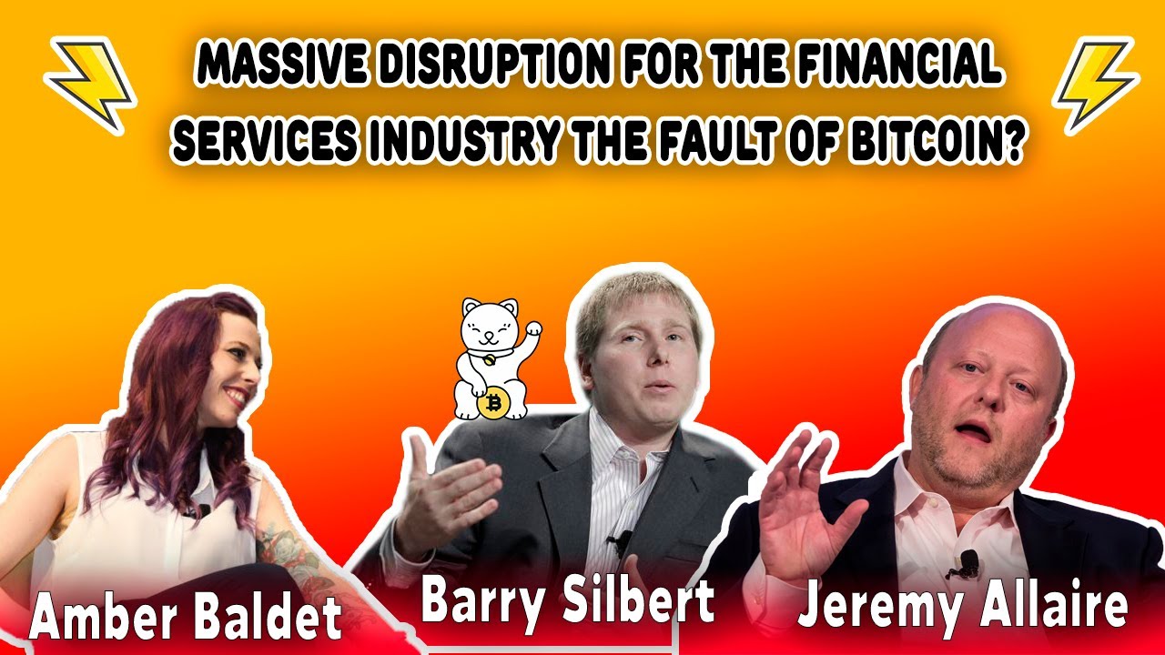 Massive disruption for the financial services industry the fault of Bitcoin?