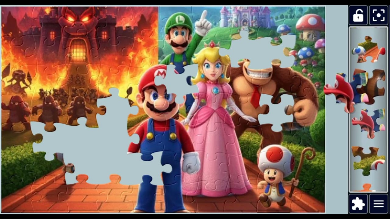 Mario vs Bowser epic showdown 🌟👾 #Mario #Bowser #SuperMario 🎮🚀@puzzlemaster1034 