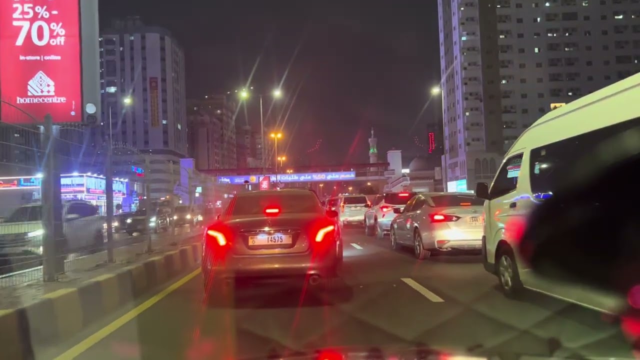Sharjah night view 