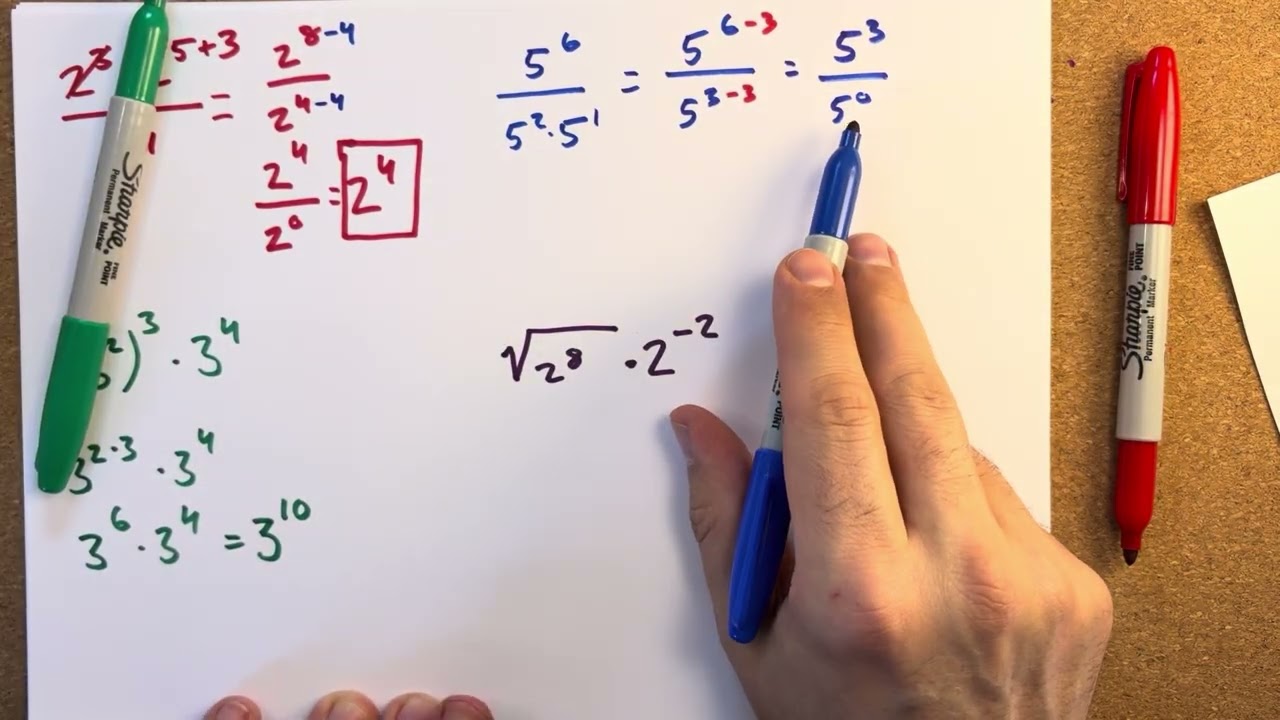 Multiplikation & division med potenser. Nivå 2. ma2