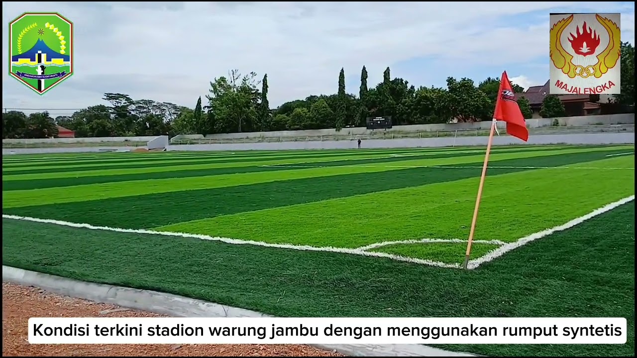 Kondisi terkini stadion warung jambu menggunakan rumput syntetis