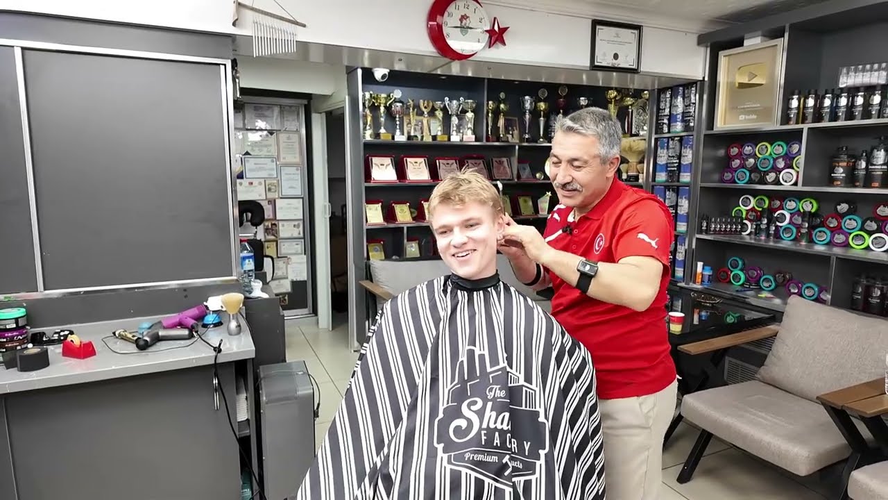 He Traveled to Ankara Just for This Haircut! James Edward for an Exclusive ASMR Haircut & Massage