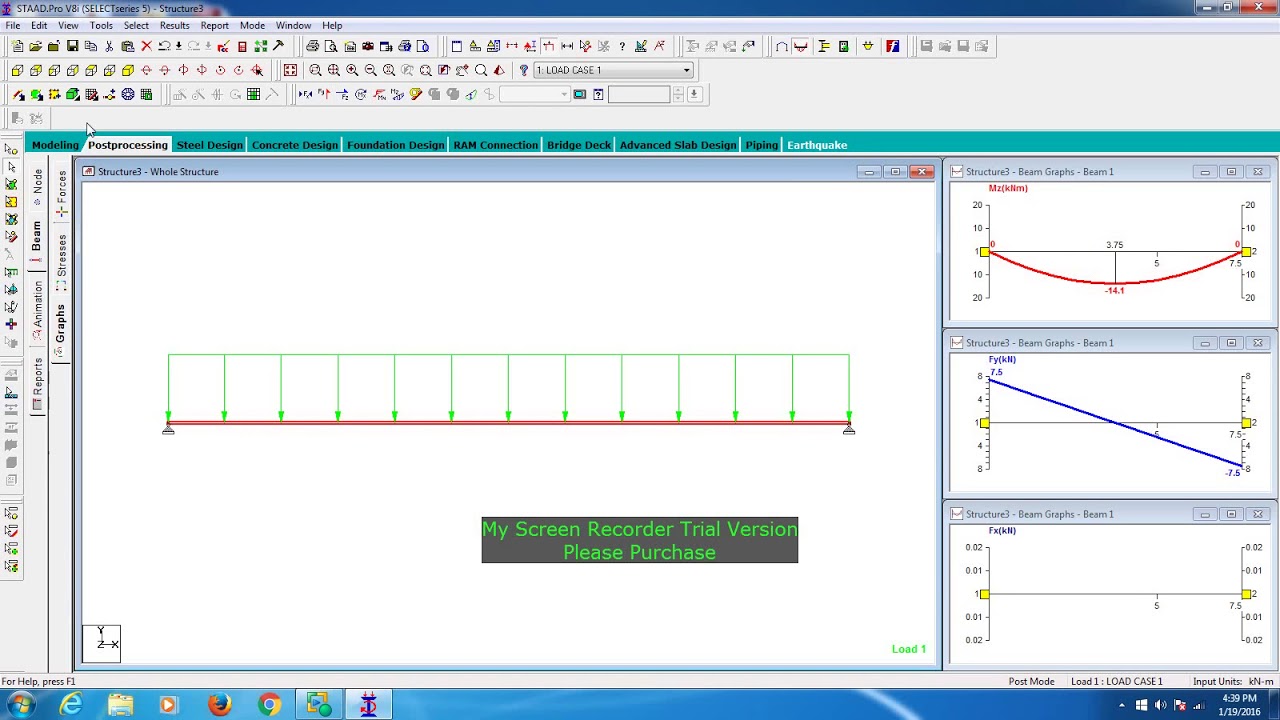 Copy of desiign4every1!! shear force and bending moments of beams by staad.prov8i