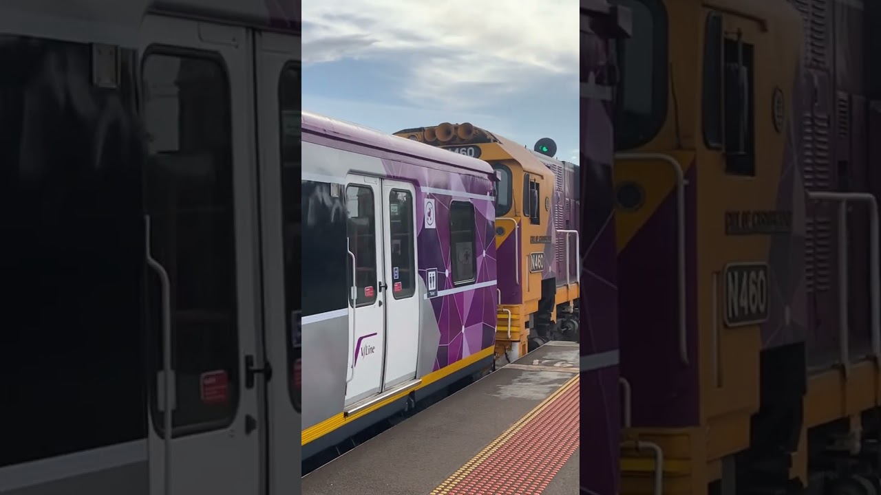 N460 City of Castlemaine Departing Ardeer Station #train #railway #melbourne