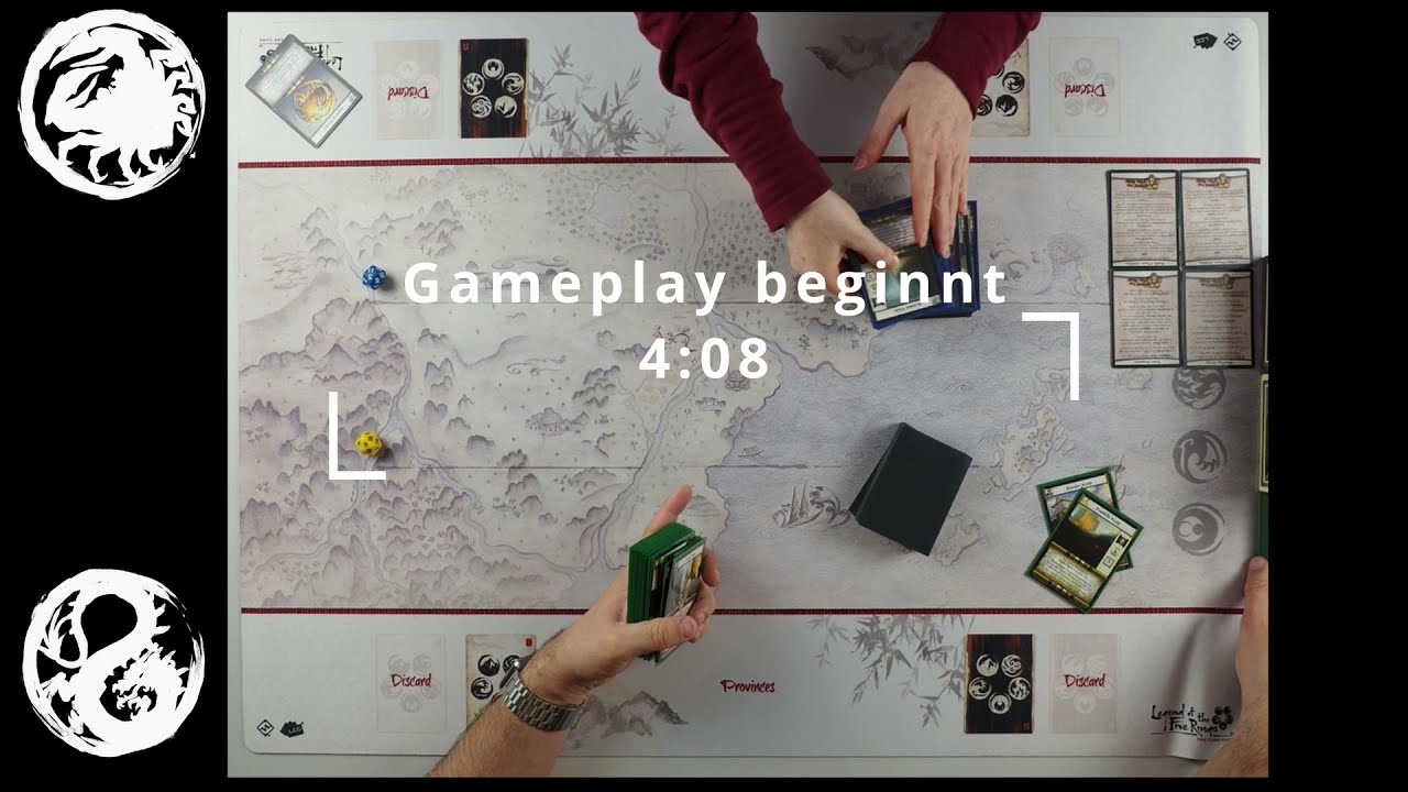 L5R CCG  EE Gempukku Playthrough - Crab vs Dragon Match 1