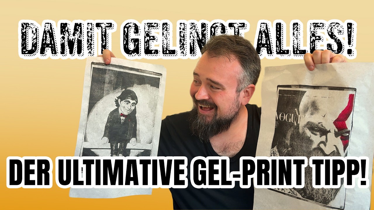 Die Geheimwaffe für Gelli Print - Foto Transfer ganz Easy! PART II (Schritt für Schritt)