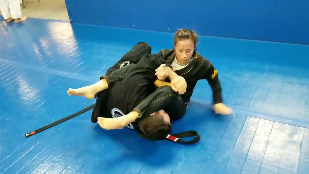 Tom DeBlass Trains with Black Belt Student Lana Rickey