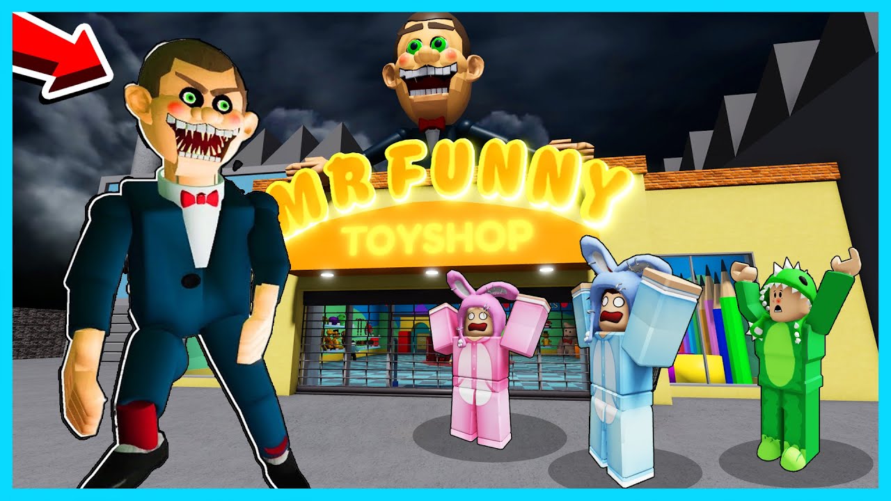 MIPAN & ZUZUZU Jadi Penjaga Toko Mainan Mr Funny Di Malam Hari Tapi Mainan Nya Hidup! ROBLOX