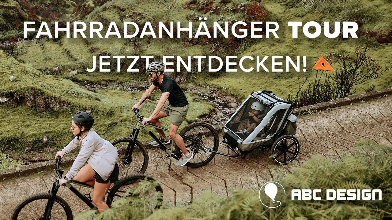 ABC Design Tour: 3in1 Fahrradanh&auml;nger f&uuml;r bis zu zwei Kinder zum Laufen, Joggen & Fahrradfahren