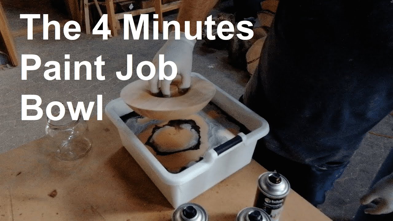 The 4 Minutes paint Job - Woodturning