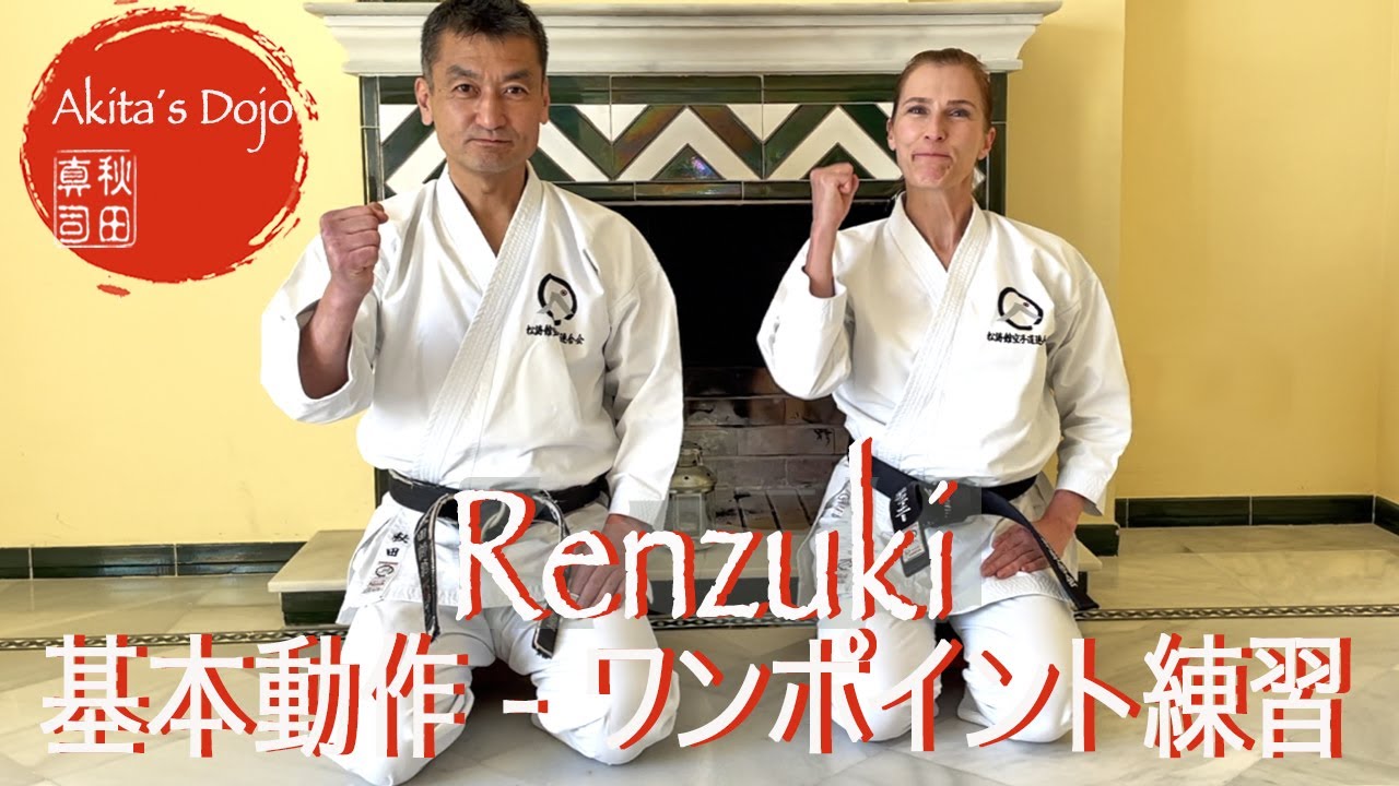 One point Training #3: Renzuki 空手の基本動作、連突き【Akita's Karate Video】   HD 1080p