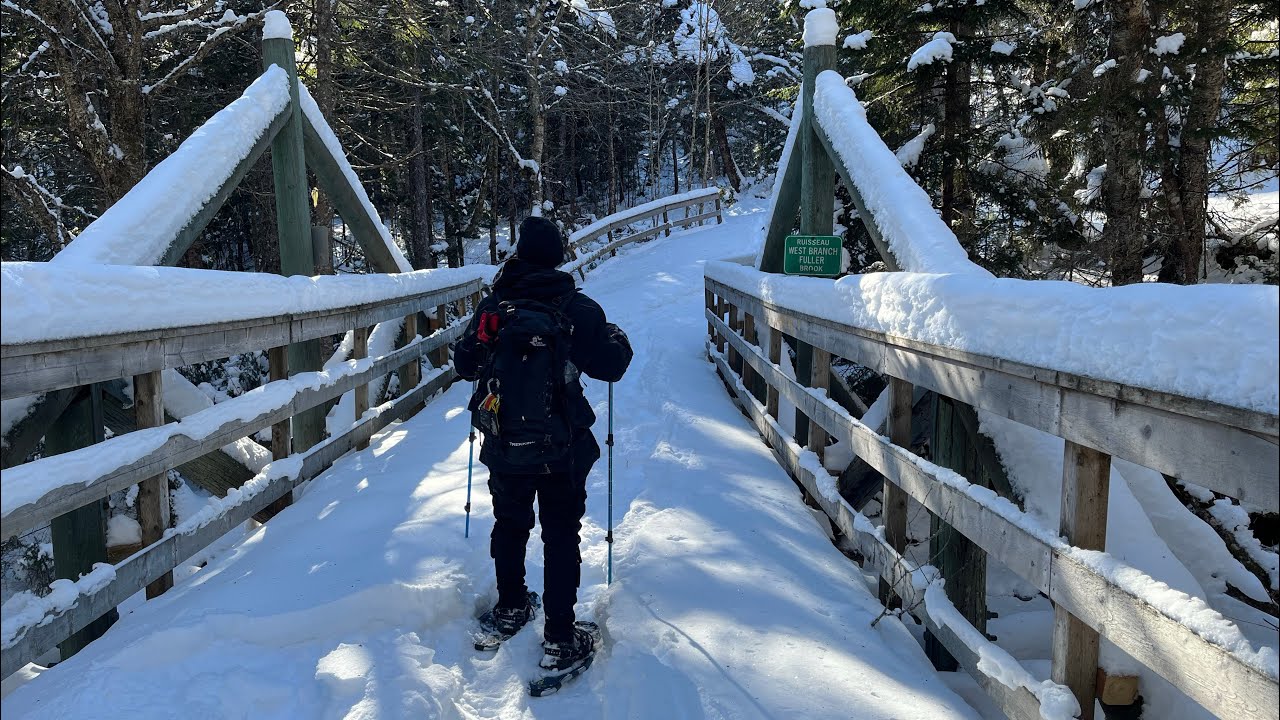 Deep 10km solo snowshoe in The Fundy trail 