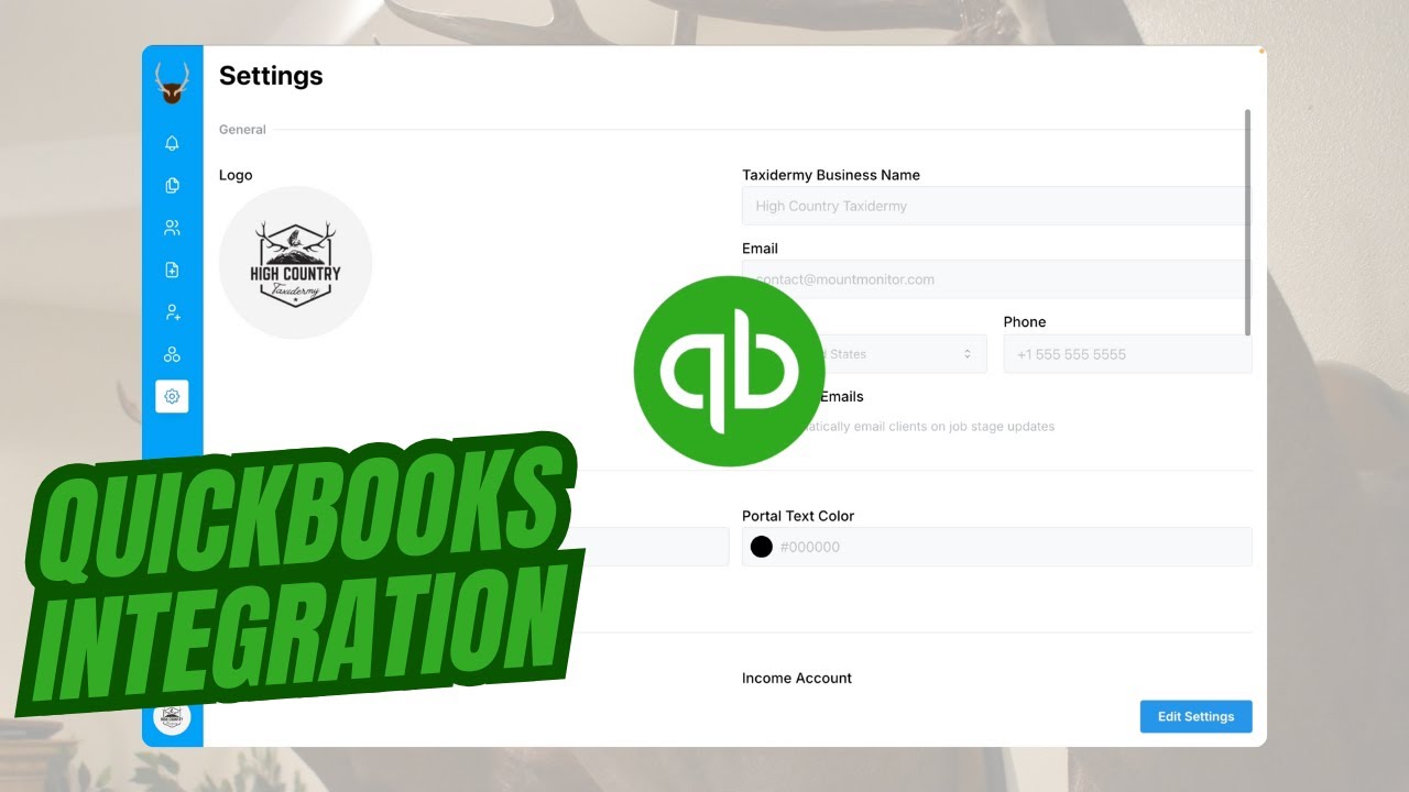 MountMonitor Taxidermy Software | QuickBooks Integration