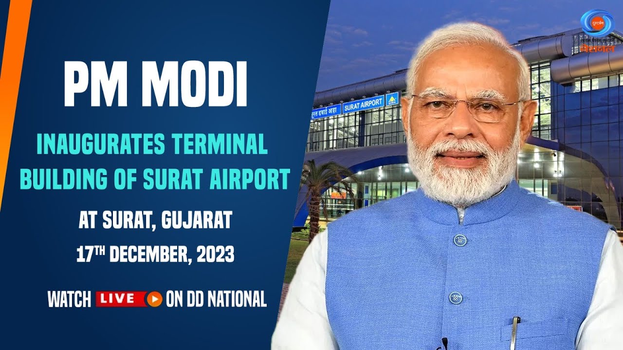 PM Modi inaugurates Terminal Building of Surat Airport, Gujarat
